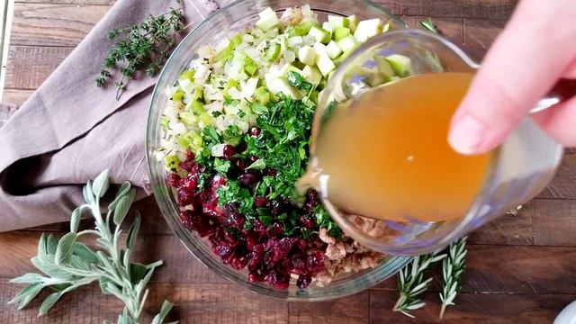 Sausage Stuffing Recipe with Cranberries and Apple