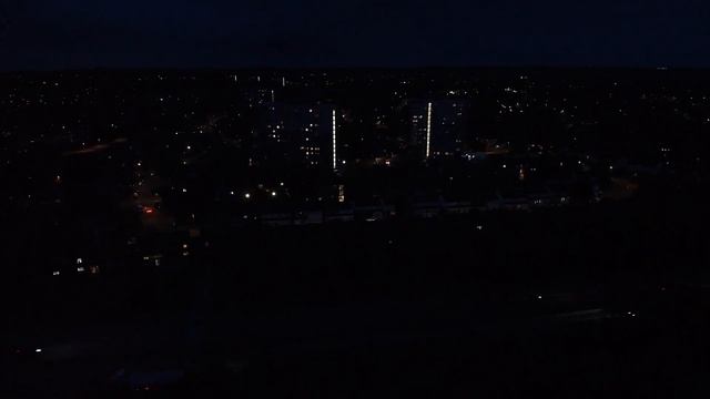 Hubsan Zino Mini Pro 4k 60fps Night Mode Camera Test over Luton City of England After Sunset