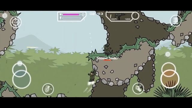 Doodle army 2 Mini Militia gameplay/updated version/from lowest to top/updated rank in 1 match