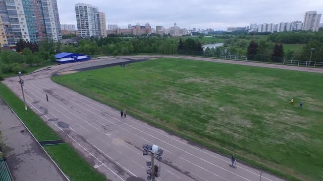 DJI Phantom 3 Professional Полеты над Олимпийскими прудами Москва