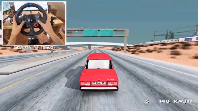 VAZ 2107 103 Style GTA San Andreas 🚗 LOGITECH G29 BEST GRAPHIC