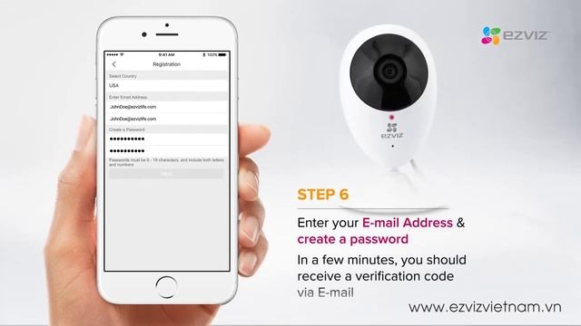 Hướng Dẫn Cài Đặt Camera  EZVIZ Mini O C2C (CS-CV206)