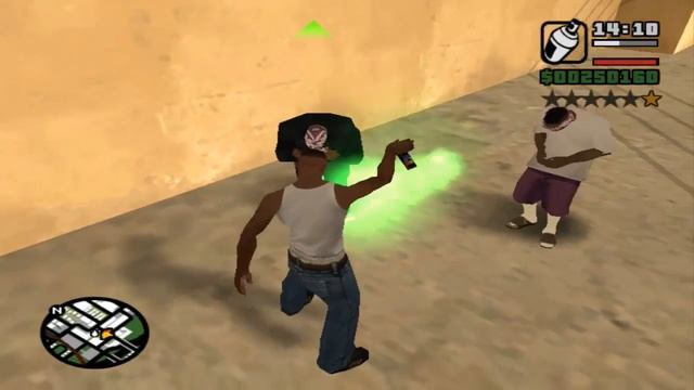Cejota y Rayder se van a pintar grafitis - GTA san andreas.  Loquendo - misión 03
