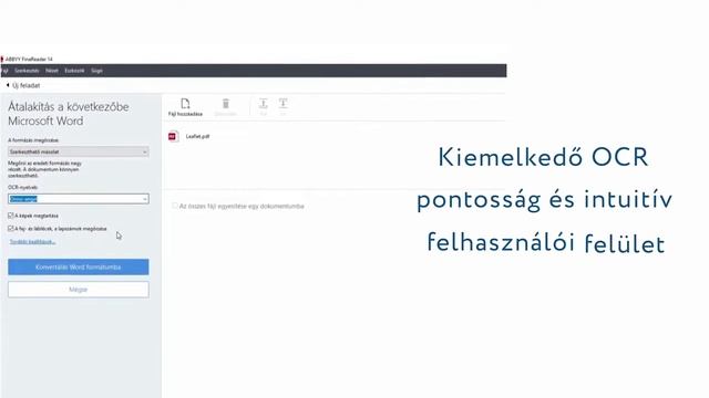 ABBYY FineReader 14 OCR és PDF: Dokumentumok bevetésen