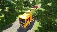 TRANSPORTING MINI COOPER COLORED CARS WITH MAN TRUCK - Farming Simulator 22