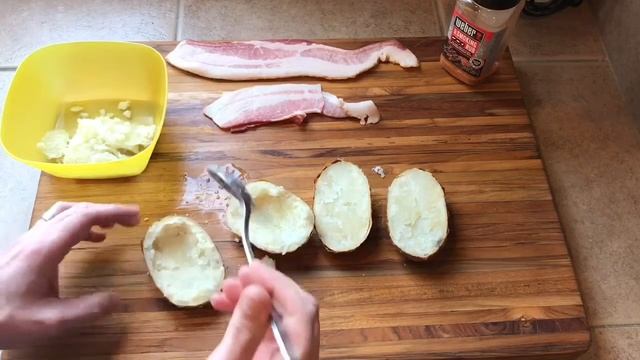 Potato Grenade | Jalapeno Popper stuffed baked potato recipe
