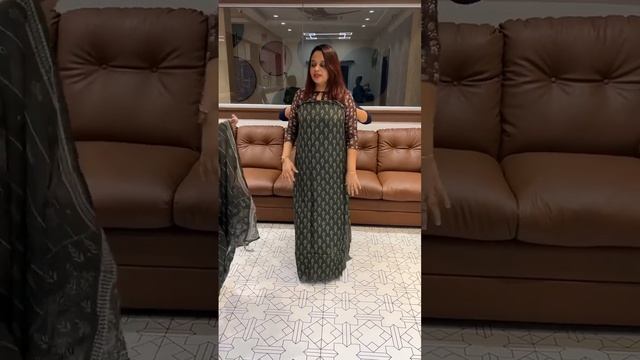 Block printed viscose organza unstitched salwar suits collections for booking visits