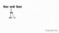 Gk Tricks : विश्व एवं अंतराष्ट्रीय दिवस