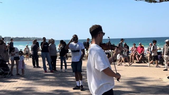 TONES AND I - Dance monkey |  cover violin by Higor Milani (street performance in Australia🇦🇺)