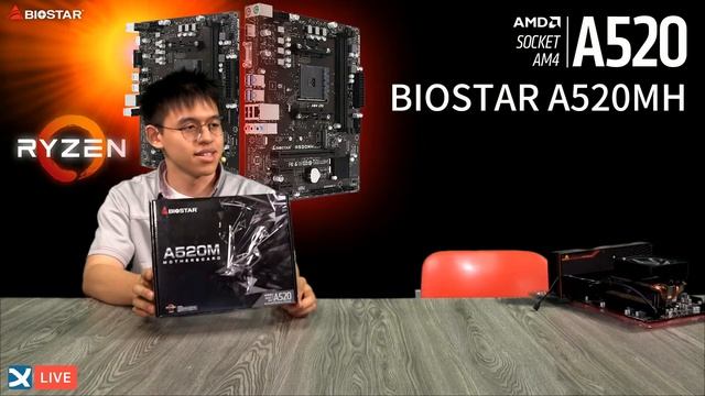 【XF科技開箱】BIOSTAR A520MH 主機板開箱