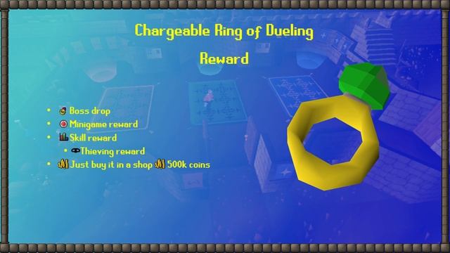 OSRS Idea: Lets improve the Dueling Ring