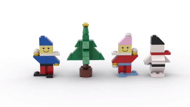 LEGO. Как построить снеговика на рождество из лего. Полибег 40008 #lego #tutorial #bricklady