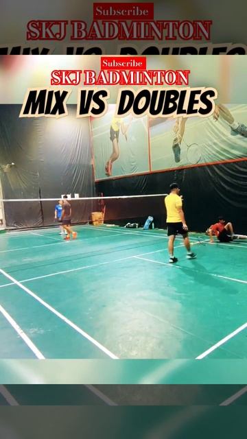 Mix vs Doubles 🏸 🏸         #badminton #shorts