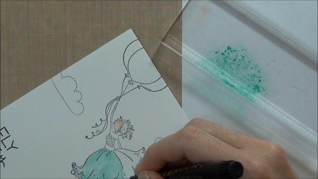 Fly Away with the Dove Blender Pen and Distress Inks!