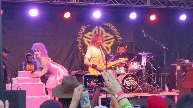Andy Frasco & the U.N. // Birthday Song and Big Budget Cake Costume Performance (CAKE IS ON FIRE)