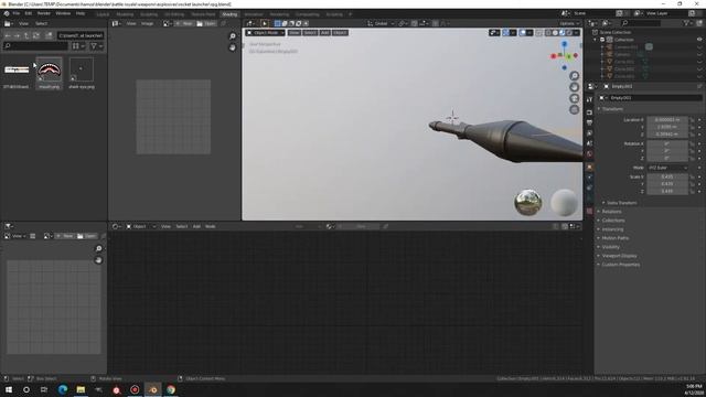 RPG 7 modeling, texturing, rigging and animating