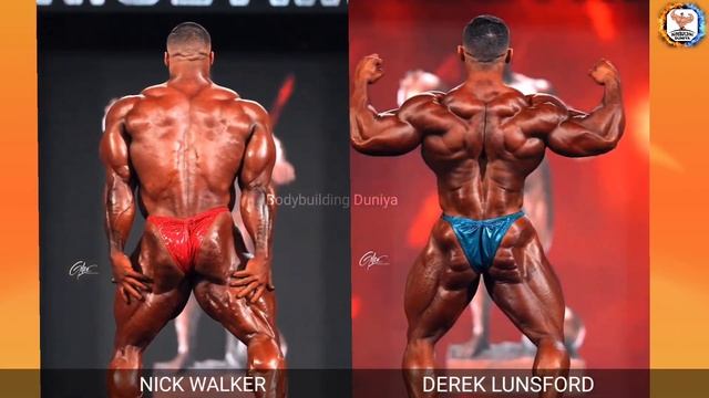 NICK WALKER VS DEREK LUNSFORD😳COMPARISON 😱AT MR. OLYMPIA 2022|Bodybuilding Duniya