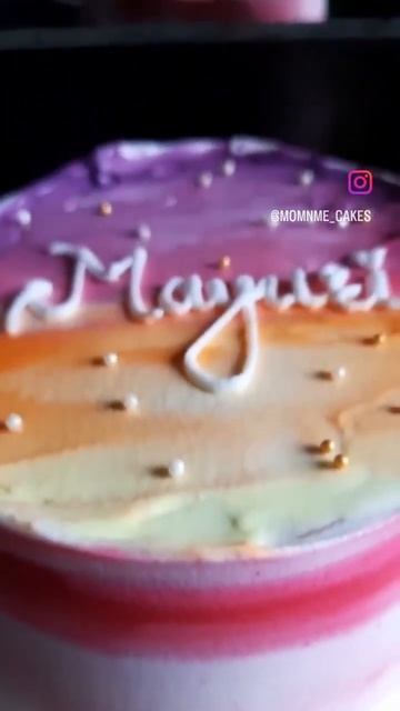 Bento cake in sunset design #shortsfeed #shortsvideo #shorts #youtubeshorts #viral #trending #art