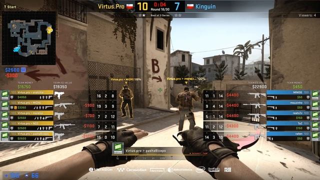 Kinguin vs Virtus.pro - ESL Pro League S8 Relegation - map2 - de_mirage [ceh9]