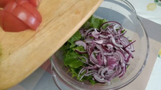 Когда есть листья салата, готовлю этот Супер Вкусный Салат всего за 5 минут!