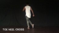 LEARN SALSA FOOTWORK : TOE HEEL CROSS