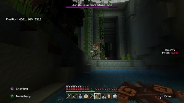 Minecraft Legends of the Sea Jungle Guardian Boss With Friends