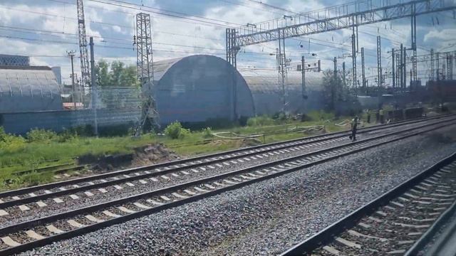 Линия D1. Москва (Белорусский вокзал) - Беговая на ЭГ2Тв-030 "Иволга-2.0". 19 июня 2024г.