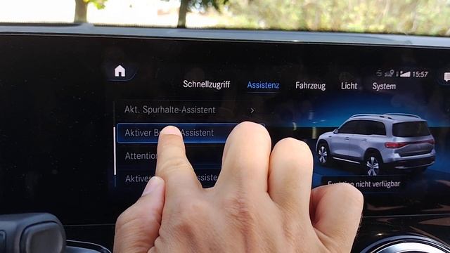 Mercedes EQB 250 Neuwagen - sonniger Tag + Ausfall aller Assistenzsysteme