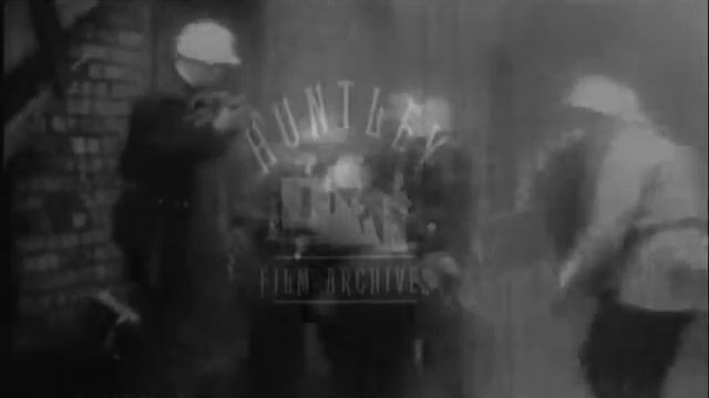 Coal Board rescue training exercise, 1960's.  Archive film 94891