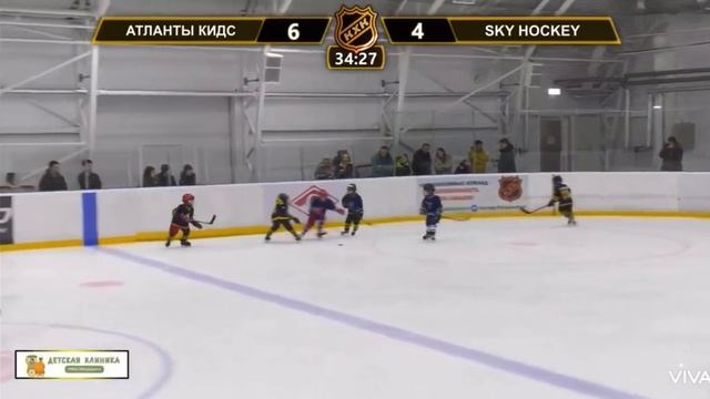 Безделев Егор #11. Игра против команды Sky Hockey в Чемпионате Москвы КХК. Состав 2016 г.р.
