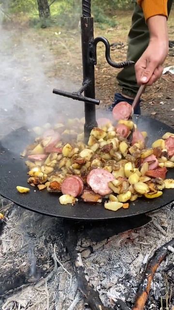 Fried Potatoes + Sausage