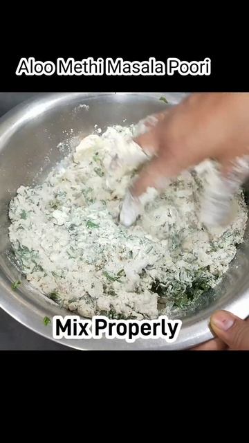 Aloo Methi Masala Poori Recipe l आलू मेथी मसाला पूरी l #shorts #shortvideo #youtubeshorts