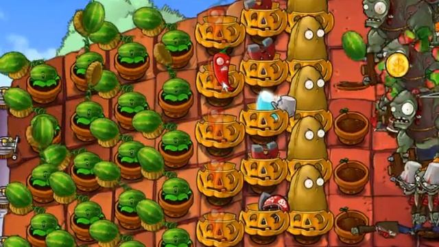 Растение против Зомби(Мини игры)В ряды