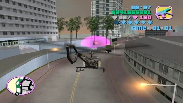 6 stars and lived - Escape by Side Mission  - GTA VC Grand Theft Auto Vice City