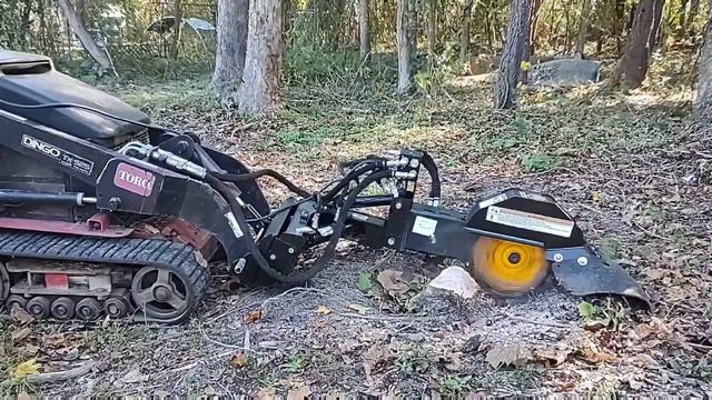 Toro Dingo Mini Skid Steer with Spartan Stump Grinder