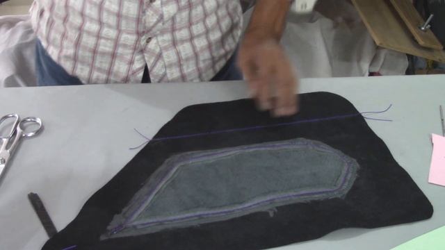 High&low reliefs On a MBenz Door Panel- Auto Leather Upholstery