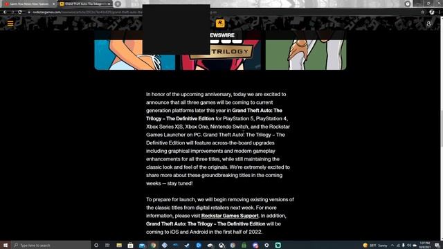 Grand Theft Auto: The Trilogy- The Definitive Edition OFFICIALLY confirmed by ROCKSTAR GAMES!