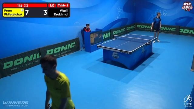 11:15  Petro Pidleteichuk 3-0 Vitalii Krokhmal West 2 WIN CUP 03.02.2023 | TABLE TENNIS WINCUP