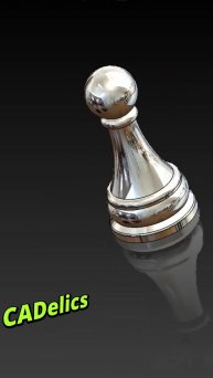 Моделирование пешки в SolidWorks