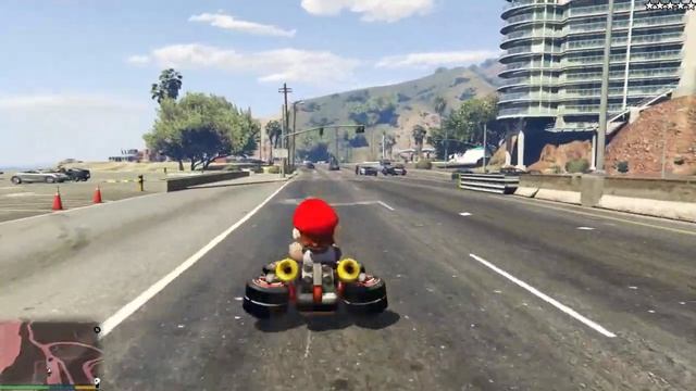 GTA 5 Моды:  МАРИО КАРТ - Безумный транспорт