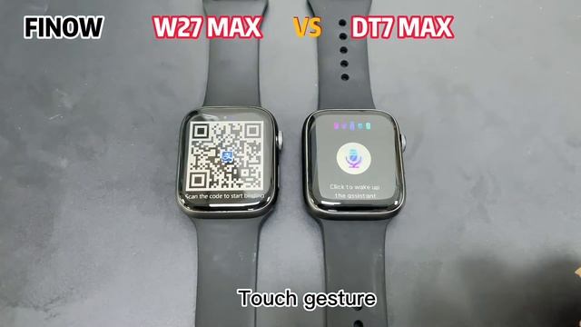 Comparasion:Finow Dt7 Max VS IWO W27 Max Smartwatch Series 7 Review / Which's Better Watch 7 Copy?