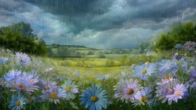 Шум дождя. Гром.⚡ Красивая музыка для отдыха.Очищение.