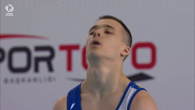 Volodymyr KOSTIUK (UKR) - 2020 junior Europeans, vault final