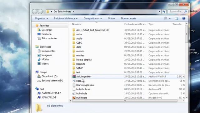 Instalar Archivos .IFP para gta san Andreas