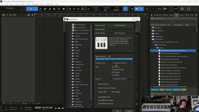 Connecting a MIDI Controller in Studio One 6