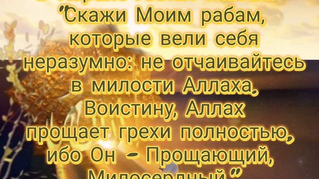Стремитесь кАллаху и не упустите свой шансУпущенный шанс может быть потерян навсегда и безвозвратно.