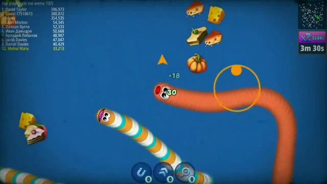 Worms Zone.io 410000 + Score epic Worms Zone Io Best Gamesplay!#1