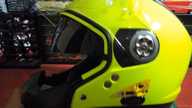 Review Helm Nolan N44 Yellow Fluo