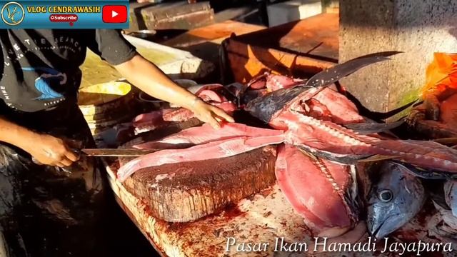 Amazing Skills TUNA 35 KG ‼️ KEAHLIAN DAN KETERAMPILAN POTONG IKAN TUNA TERCEPAT _ BANG HENDRA