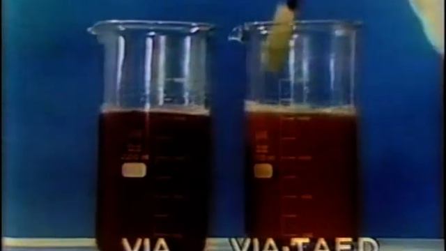 Reklam - VIA TAED-tvättmedel (1982)
